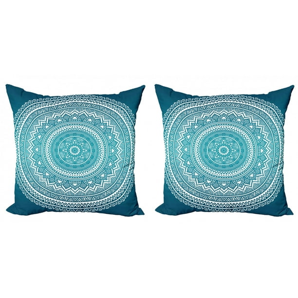 Handmade Fade Turquoise Throw Pillow Blue Green Grey White Yellow Floral Polyester Handmade Fade Turquoise Throw Pillow Blue Green Grey White Yellow Floral Polyester